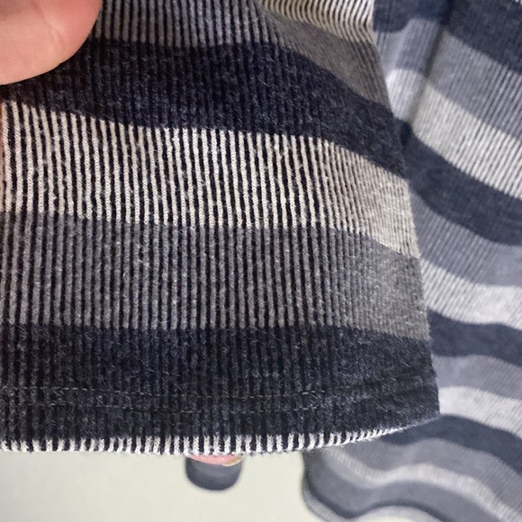 Striped Yarn Off Shoulder Ribbed Tunic Top Pre/Luv Condition,large - Picture 5 of 6